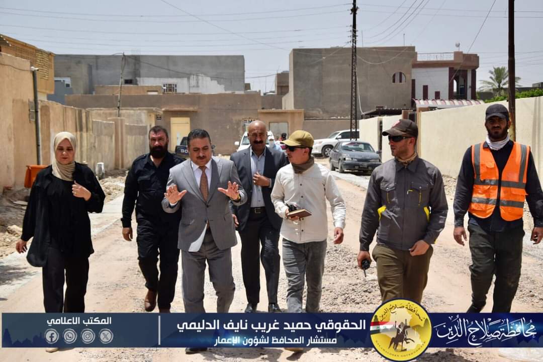 Developing the streets of the Abu Delf neighborhood in Al-Dur District / Salah al-Din Governorate as part of the program to restore stability in the governorate
